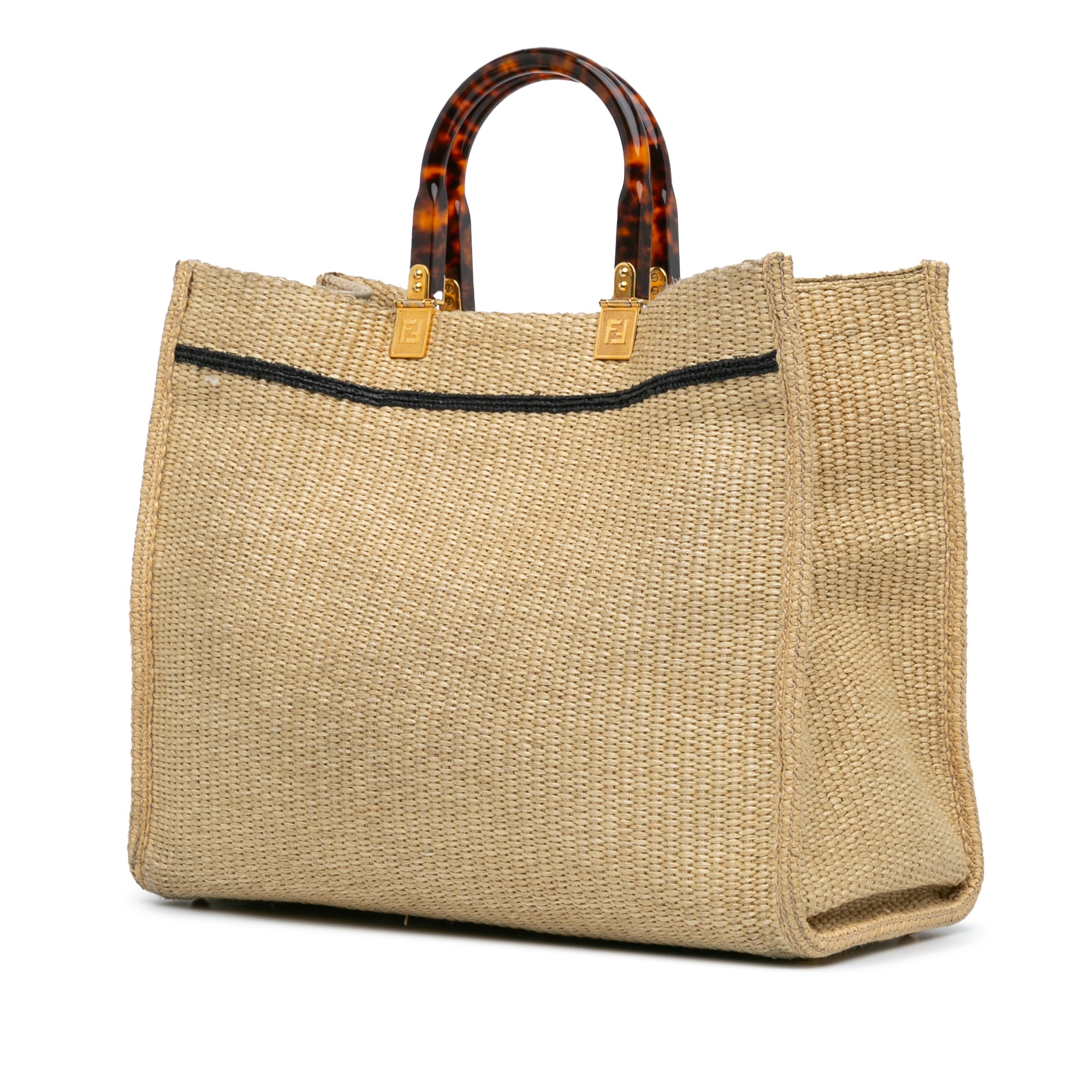 Medium Sunshine Raffia Tote