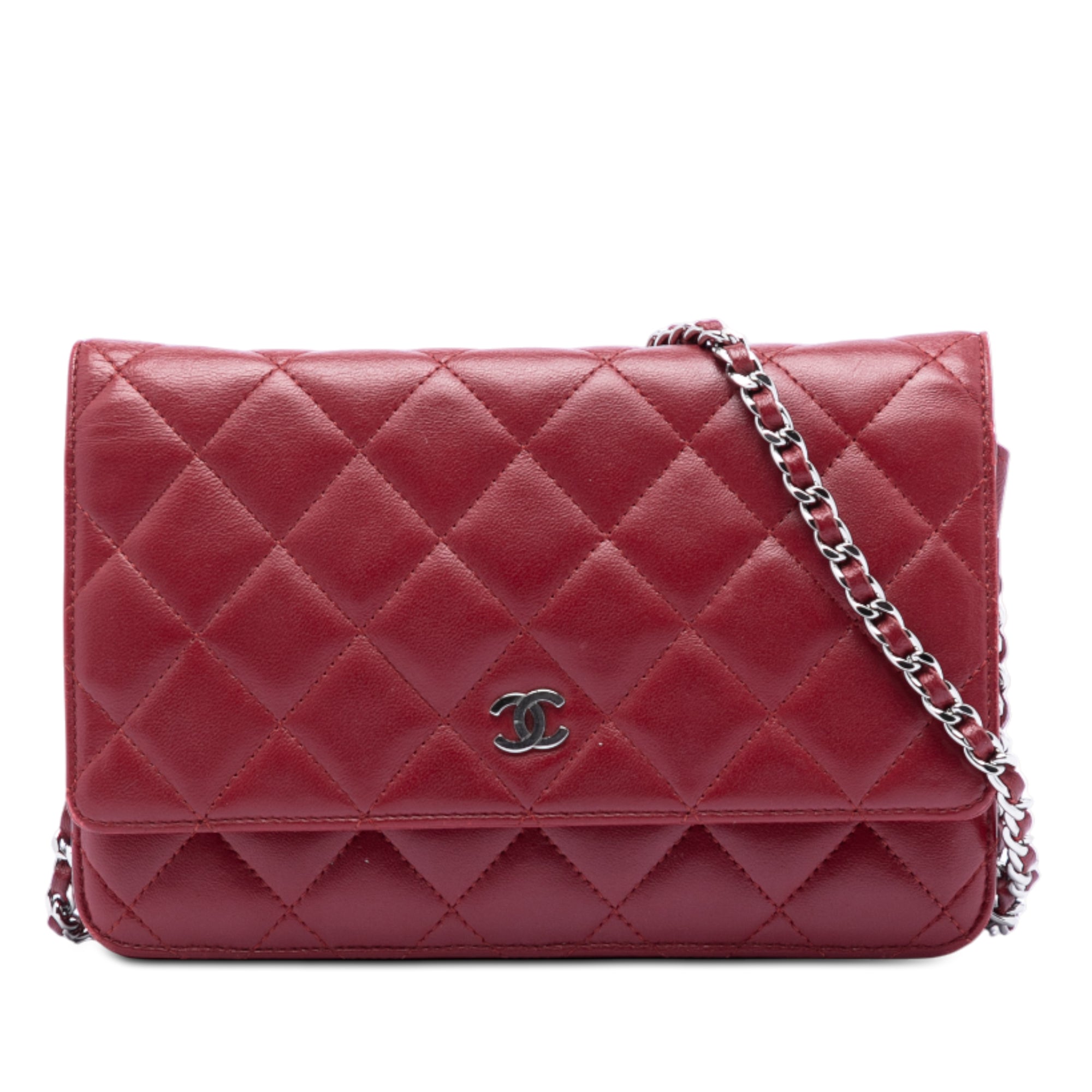 CC Quilted Lambskin Wallet on Chain