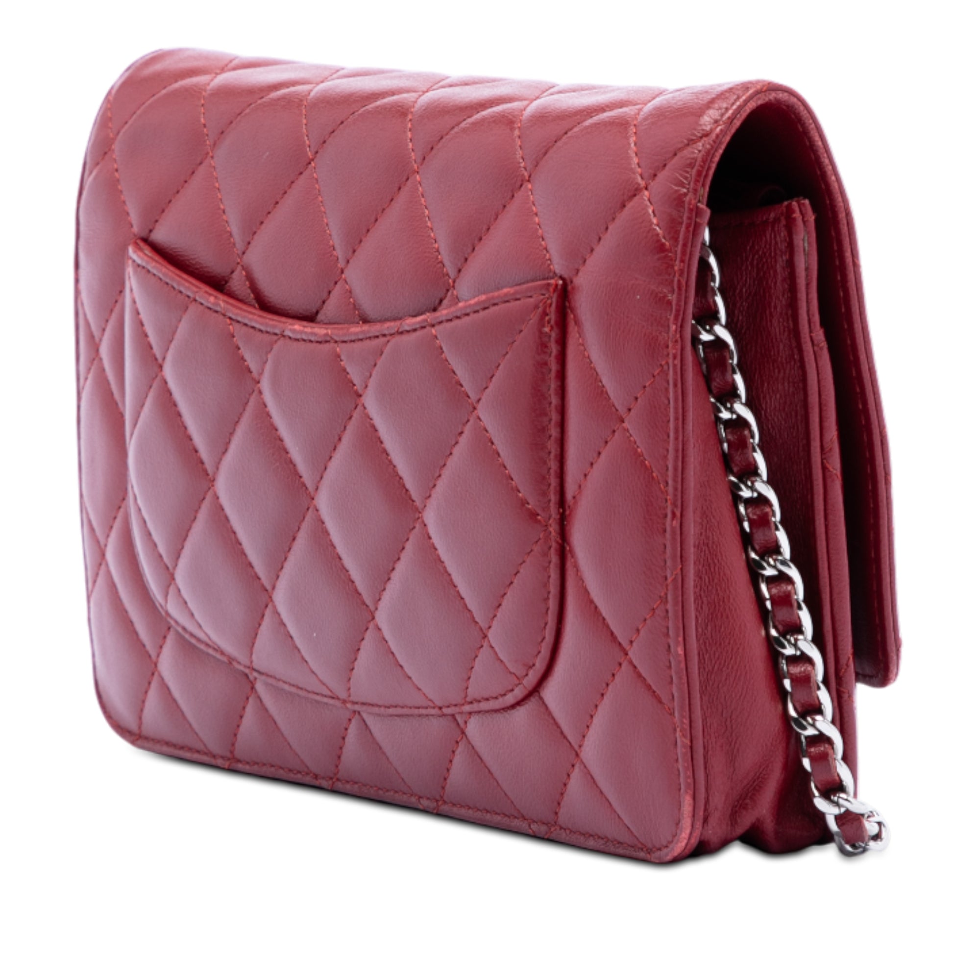 CC Quilted Lambskin Wallet on Chain