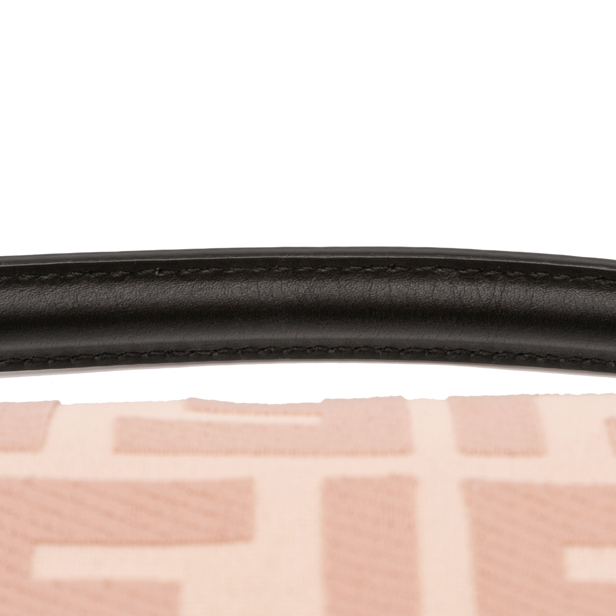 Zucca Embroidered Canvas Baguette Satchel