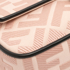 Zucca Embroidered Canvas Baguette Satchel