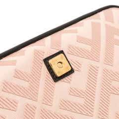 Zucca Embroidered Canvas Baguette Satchel