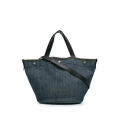 Denim Logo Satchel