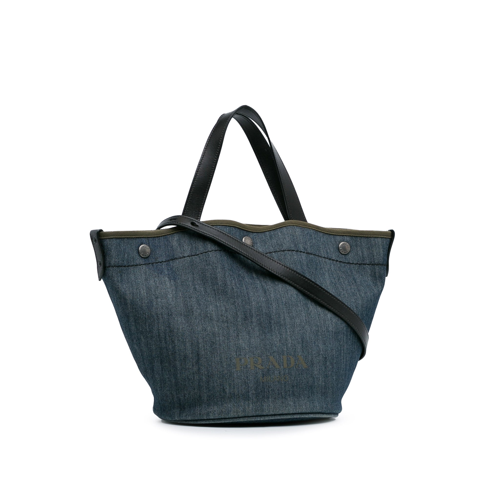 Denim Logo Satchel