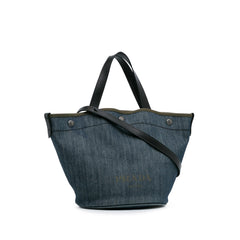 Denim Logo Satchel