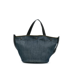 Denim Logo Satchel