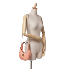 Mini Matelasse Leather GG Marmont Half Moon Hobo