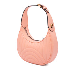 Mini Matelasse Leather GG Marmont Half Moon Hobo