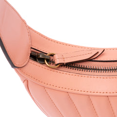 Mini Matelasse Leather GG Marmont Half Moon Hobo