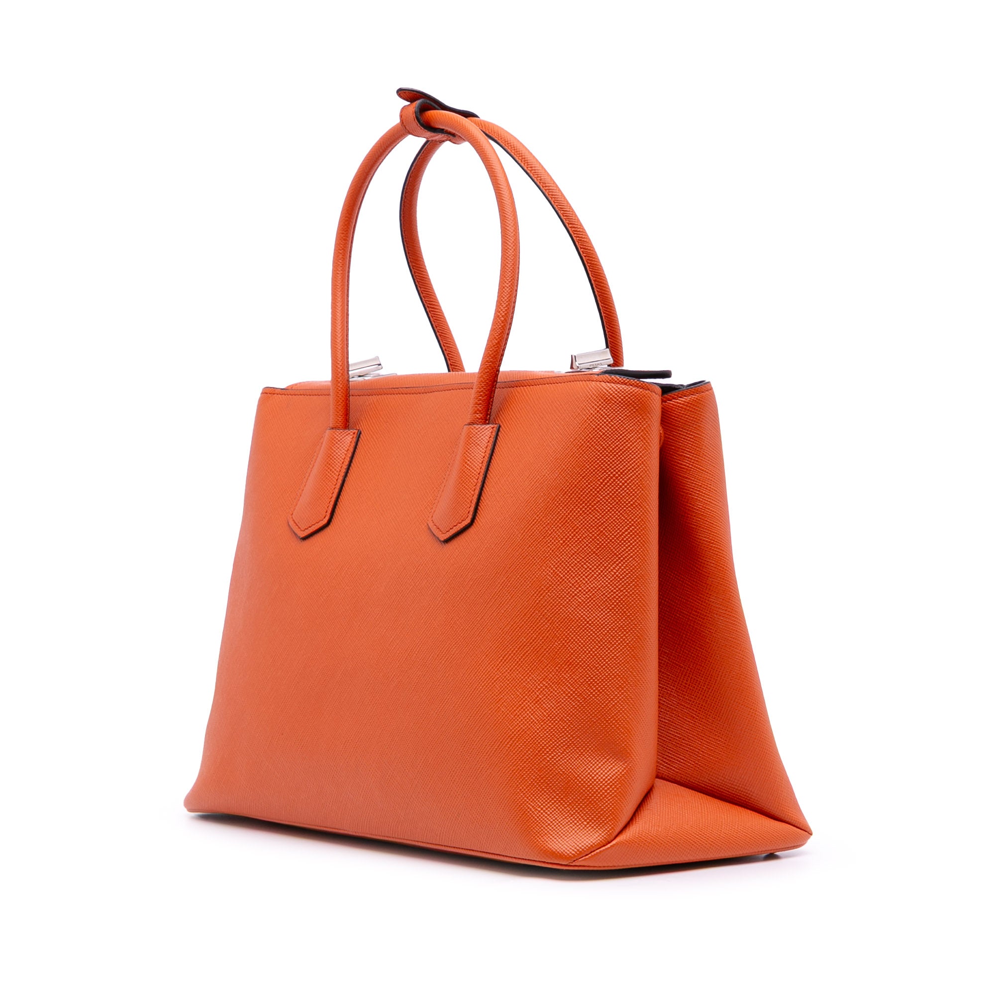 Saffiano Cuir Turnlock Twin Satchel