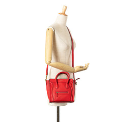 Nano Leather Luggage Tote