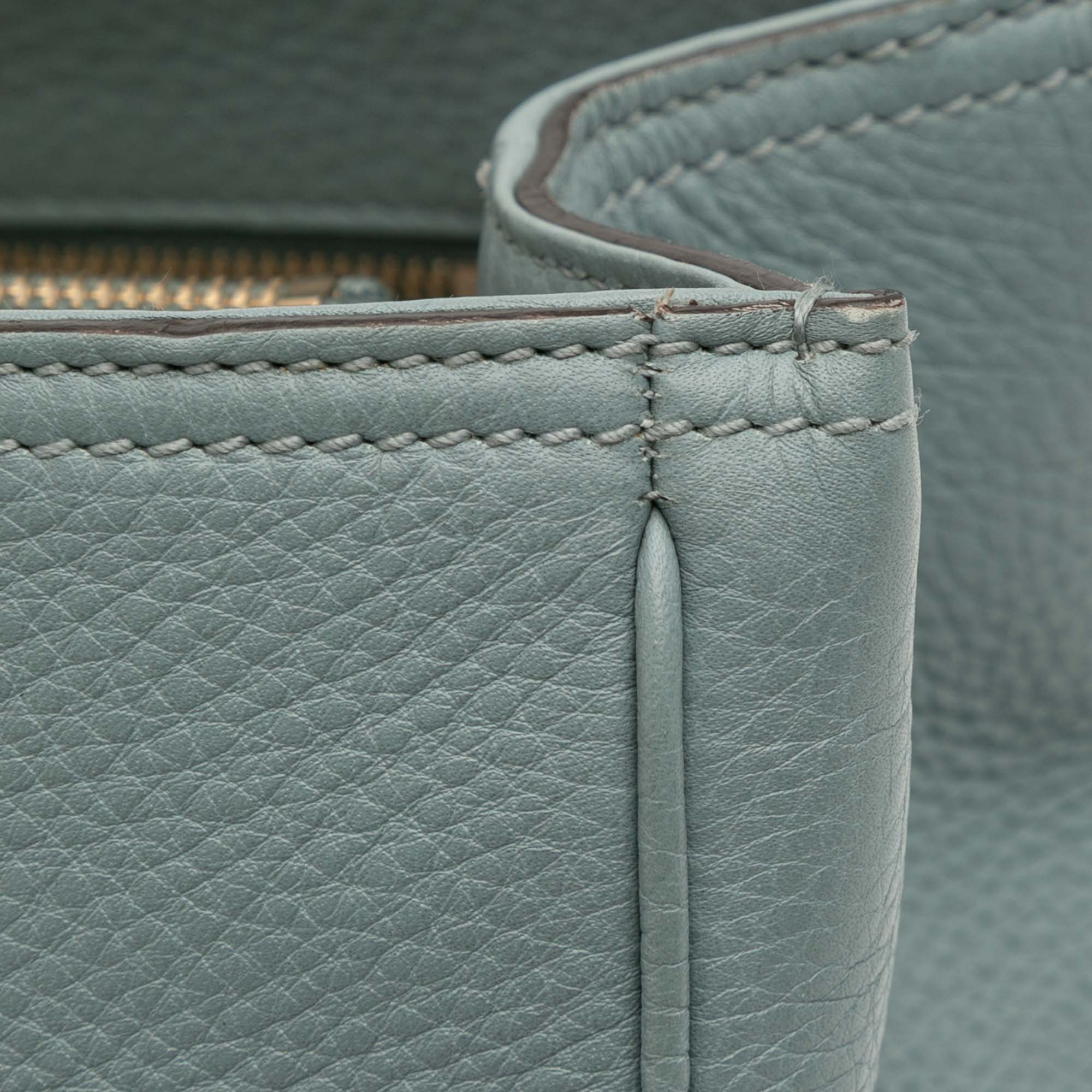 Medium Calfskin Bamboo Shopper Satchel