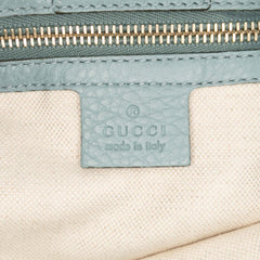 Medium Calfskin Bamboo Shopper Satchel