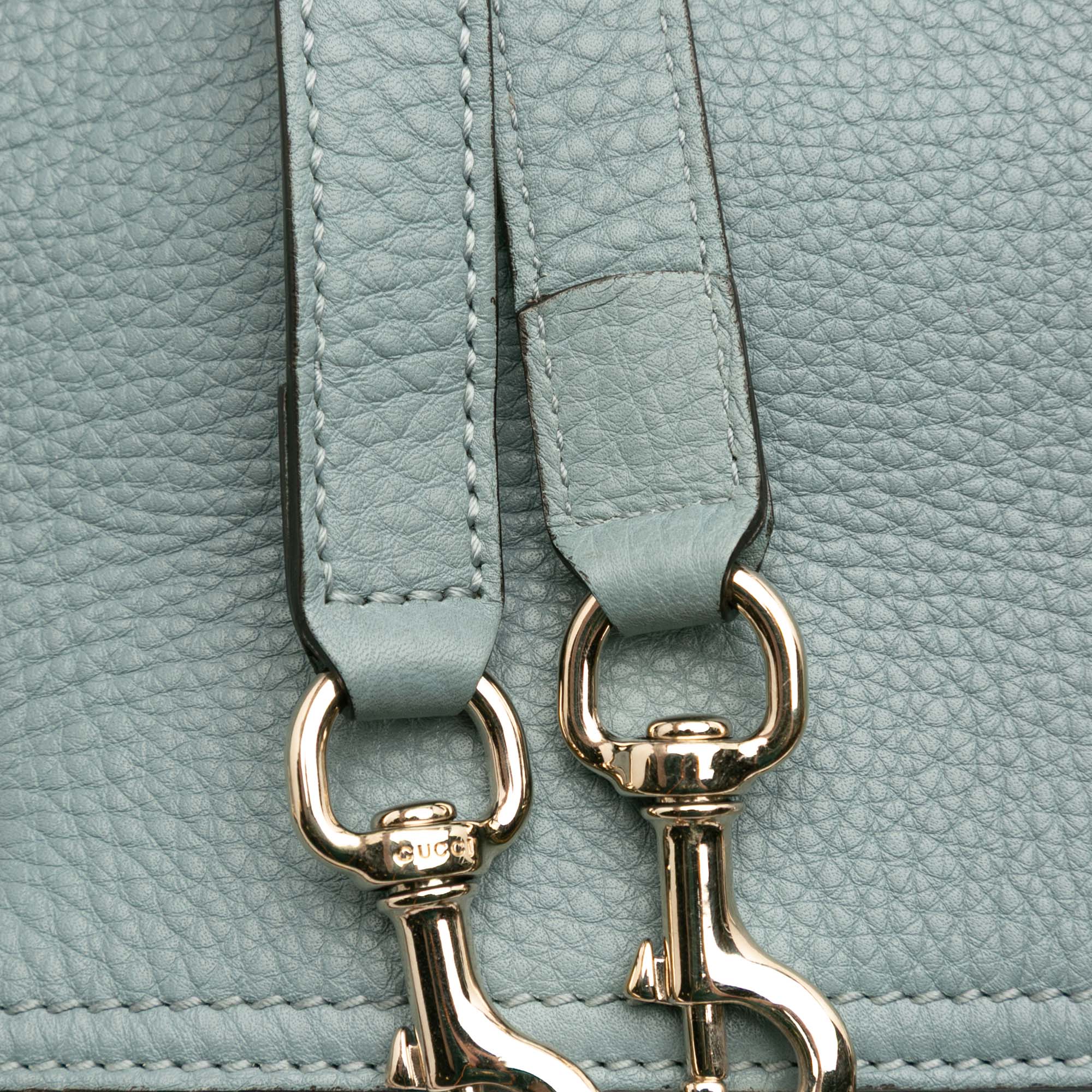 Medium Calfskin Bamboo Shopper Satchel