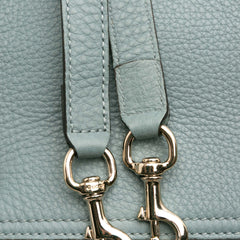 Medium Calfskin Bamboo Shopper Satchel