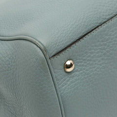 Medium Calfskin Bamboo Shopper Satchel