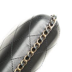 CC Quilted Lambskin Chain Around Phone Holder