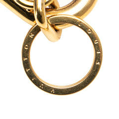 Gold Plated LV Initials Key Holder