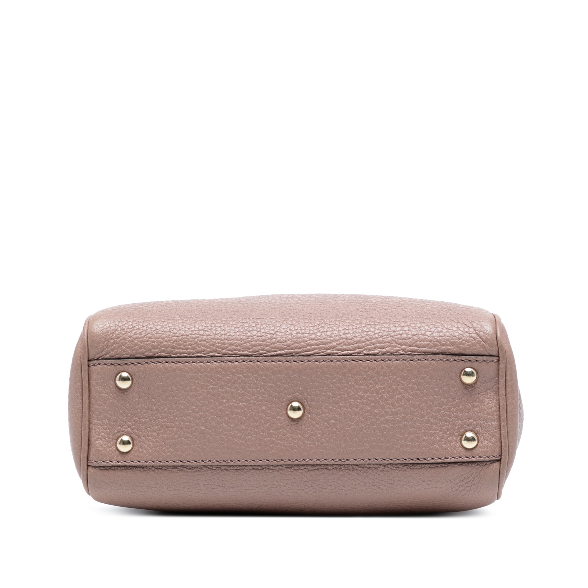 Mini Calfskin Bamboo Shopper Satchel