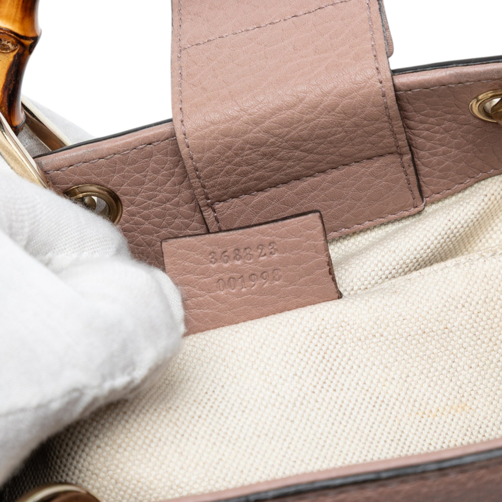 Mini Calfskin Bamboo Shopper Satchel