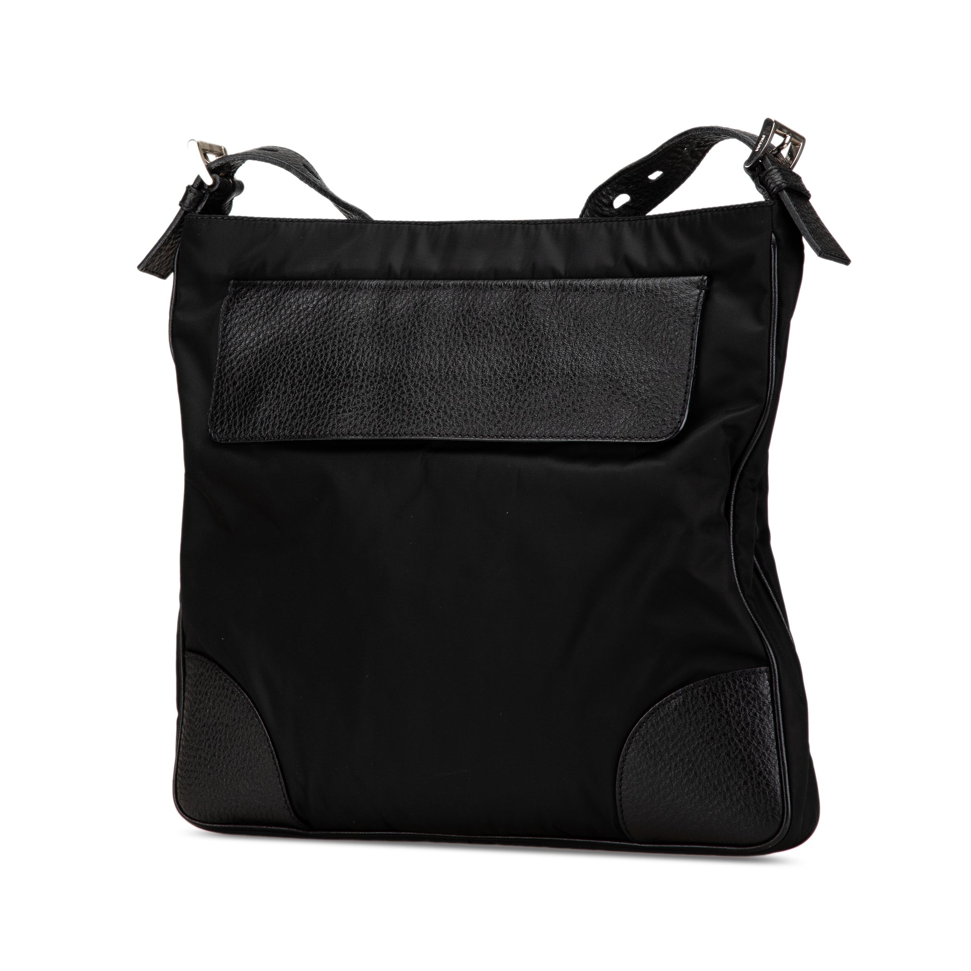 Vitello Daino Trimmed Tessuto Zip Top Crossbody