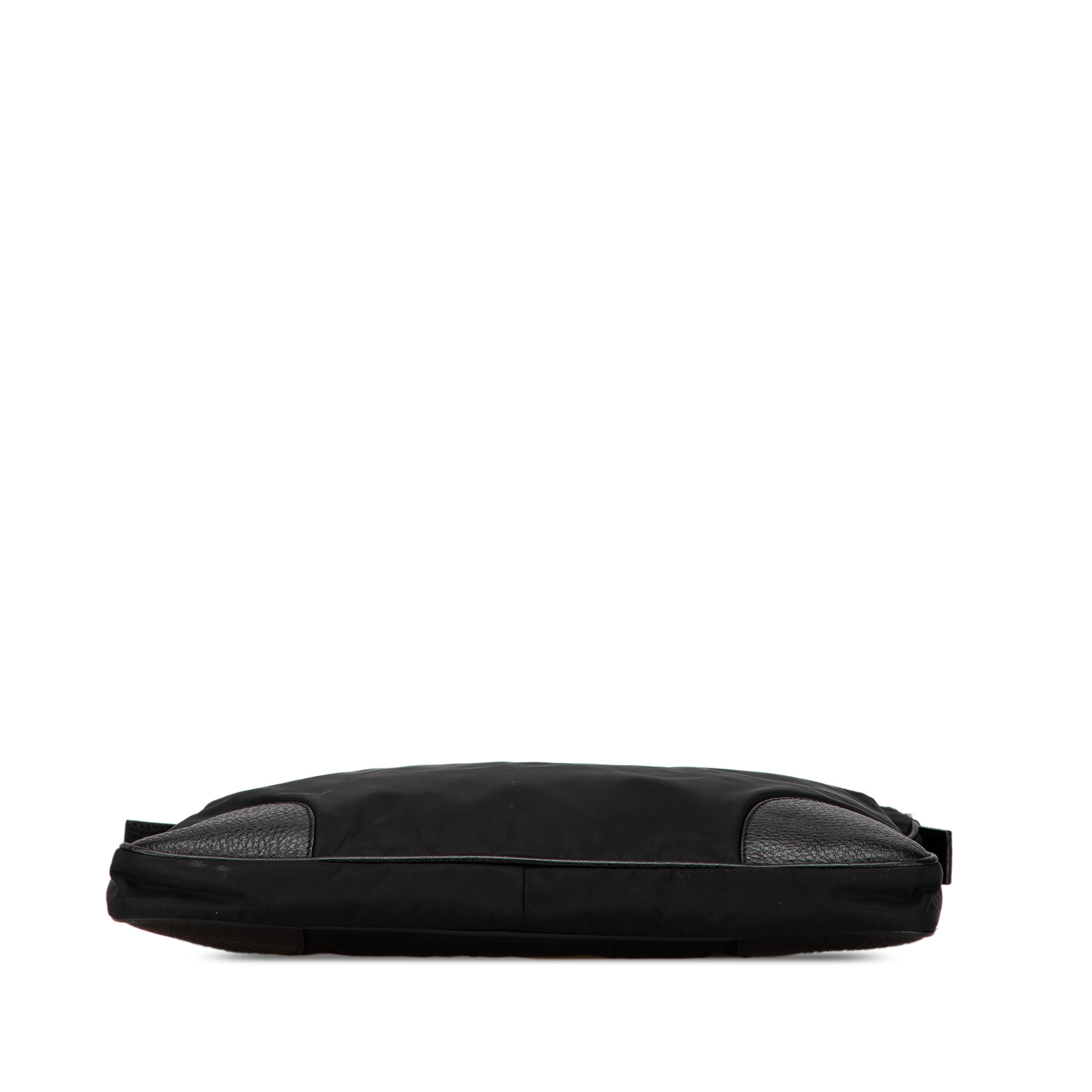 Vitello Daino Trimmed Tessuto Zip Top Crossbody