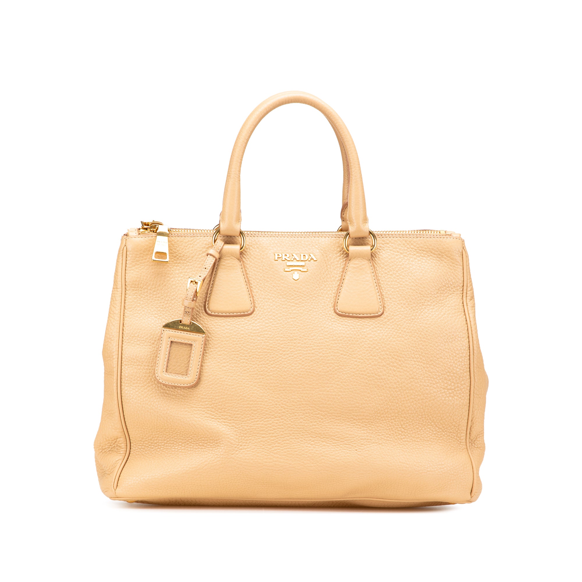 Large Vitello Daino Double Zip Tote