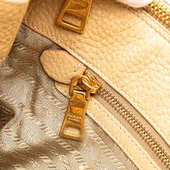 Large Vitello Daino Double Zip Tote