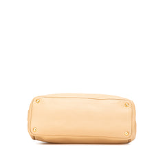 Large Vitello Daino Double Zip Tote