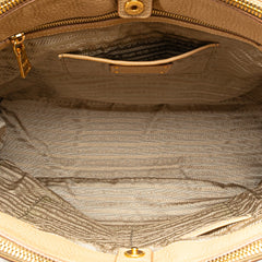 Large Vitello Daino Double Zip Tote