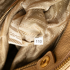 Large Vitello Daino Double Zip Tote