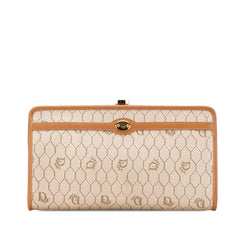 Honeycomb Coated Canvas Clutch