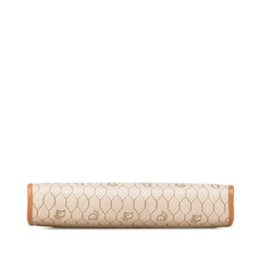 Honeycomb Coated Canvas Clutch
