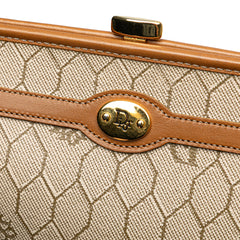 Honeycomb Coated Canvas Clutch