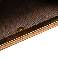 Honeycomb Coated Canvas Clutch