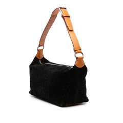C Macadam Suede Shoulder Bag