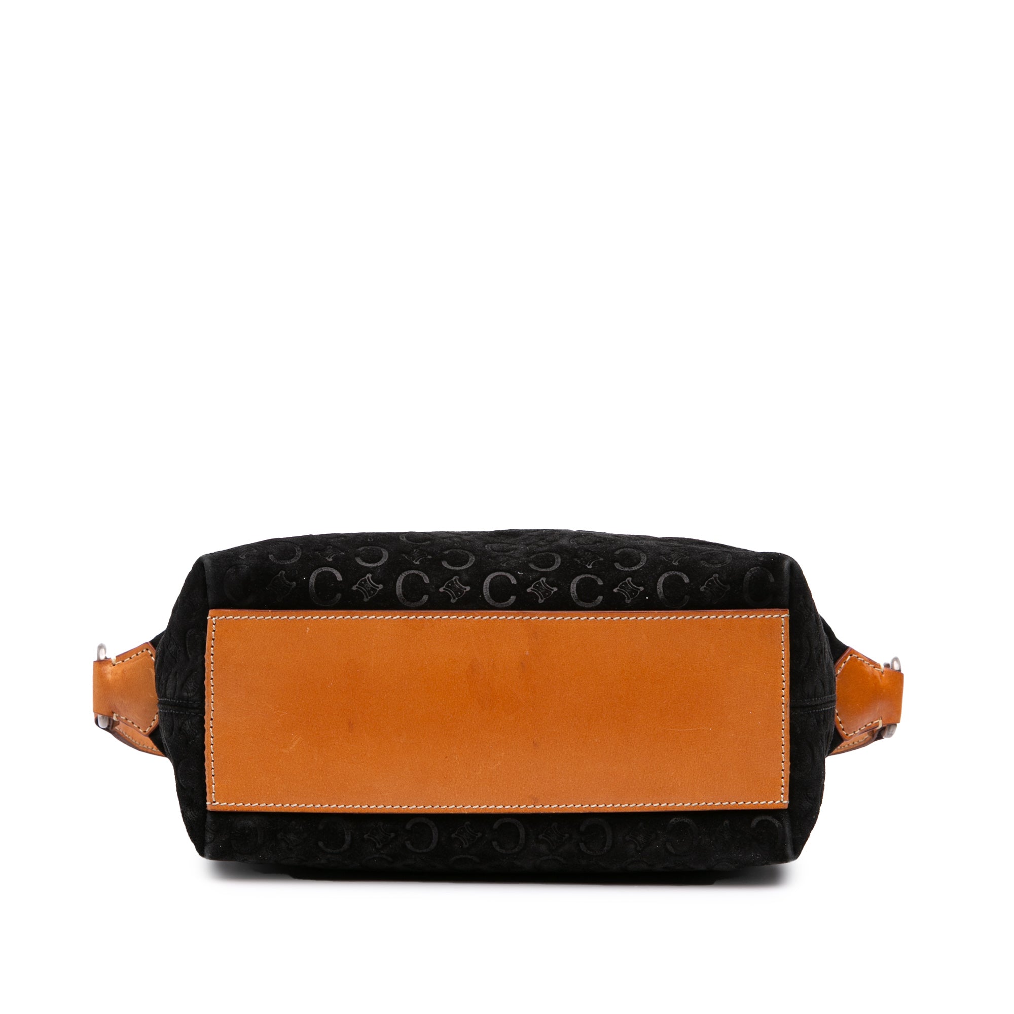 C Macadam Suede Shoulder Bag