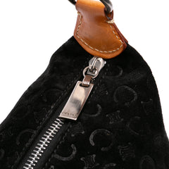 C Macadam Suede Shoulder Bag