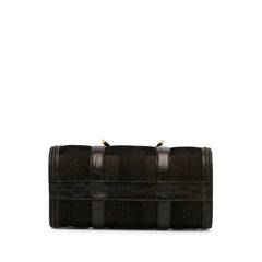 Leather Trimmed Canvas Boston Bag_3