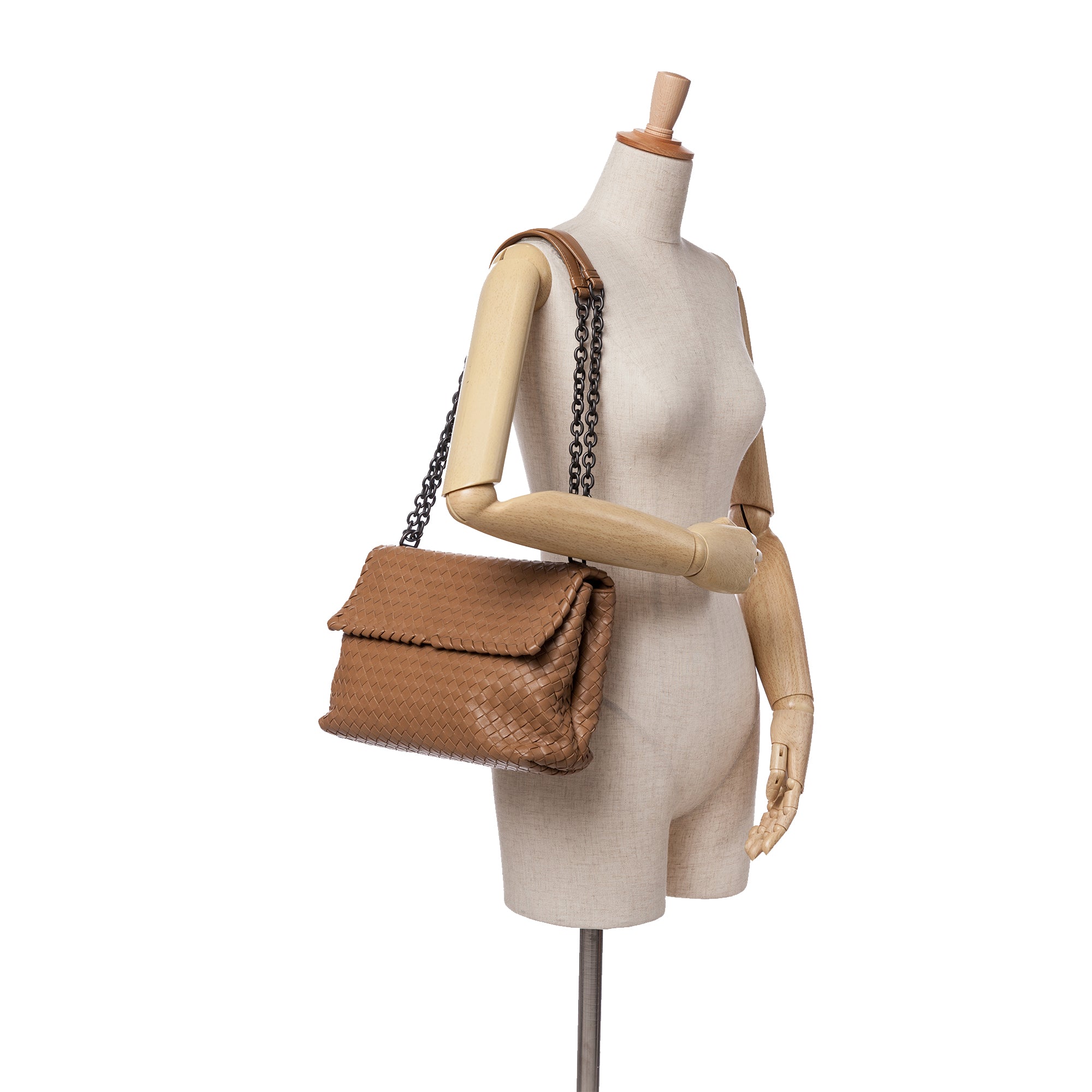 Medium Nappa Intrecciato Olimpia Shoulder Bag