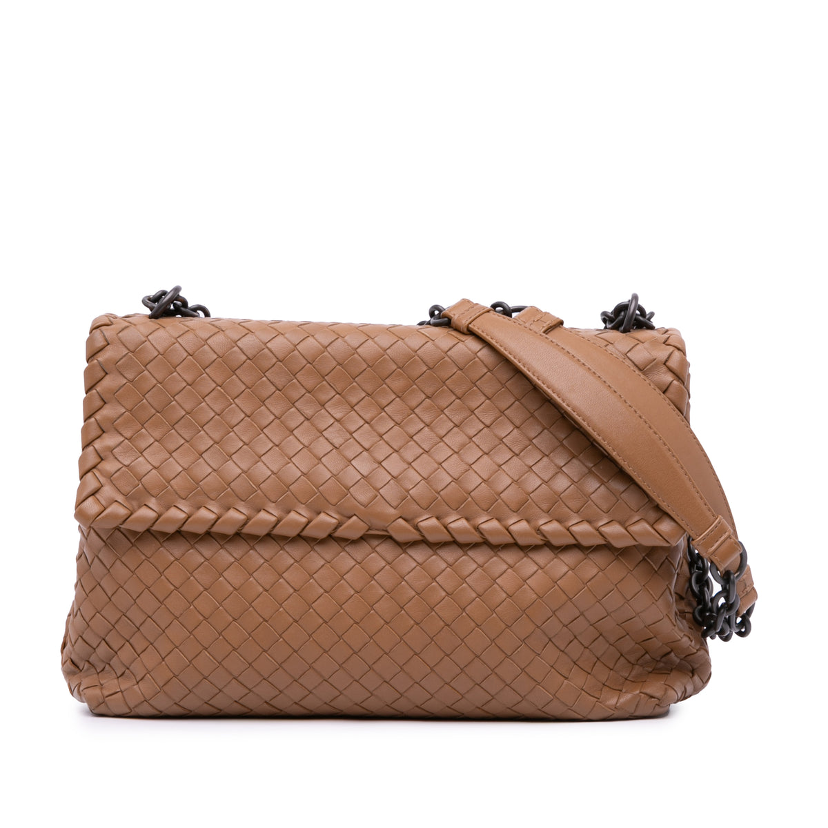 Medium Nappa Intrecciato Olimpia Shoulder Bag