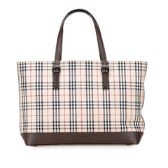 House Check Canvas Tote