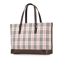 House Check Canvas Tote