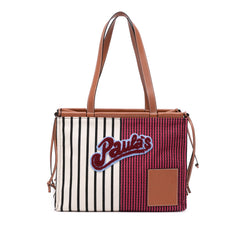 Paulas Ibiza Large Canvas Stripes Cushion Tote