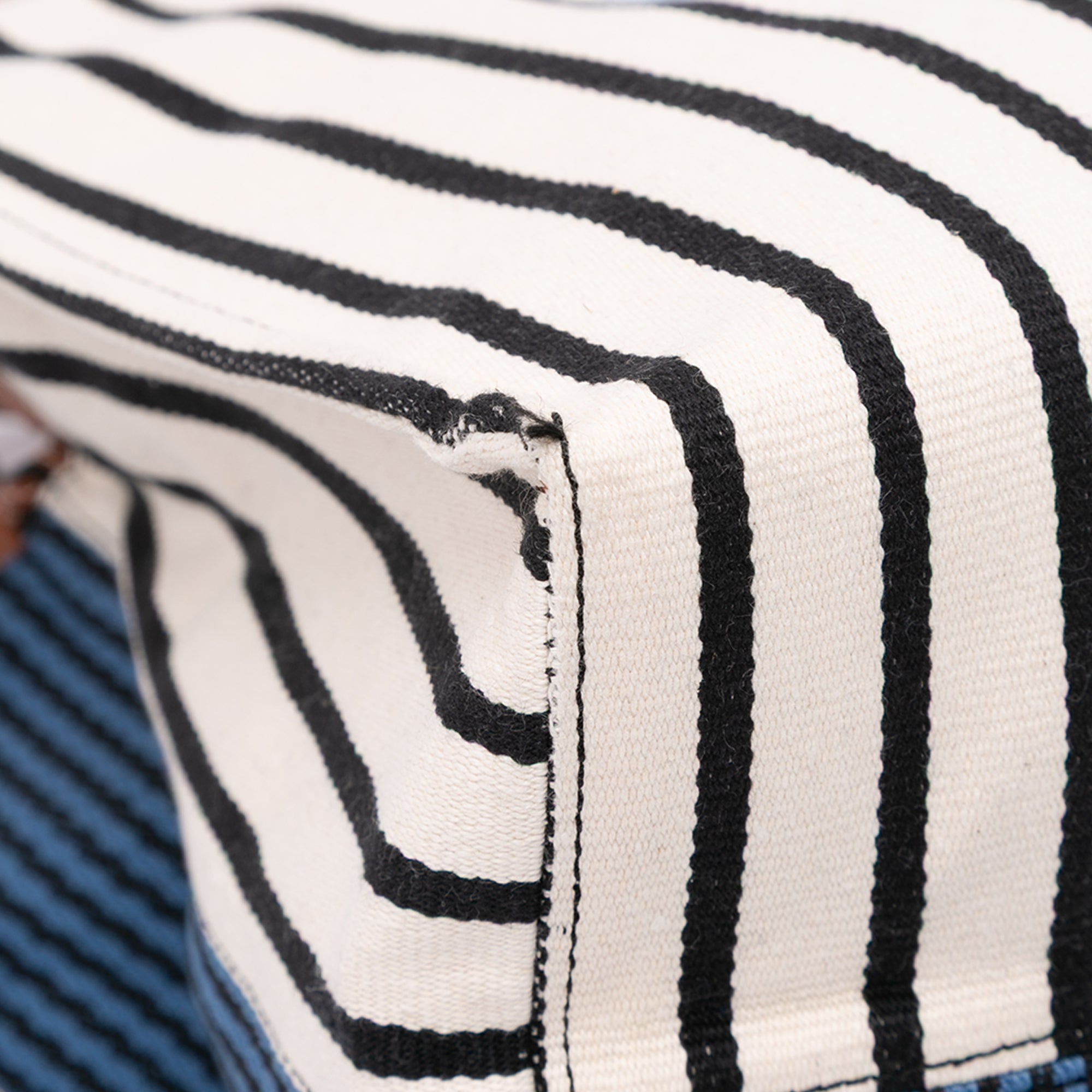 Paulas Ibiza Large Canvas Stripes Cushion Tote