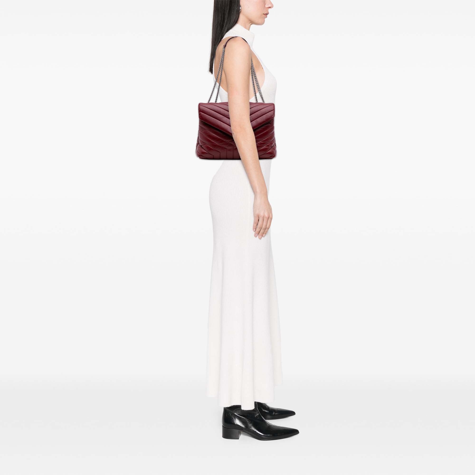 Medium Matelasse Leather Monogram LouLou Chain Bag