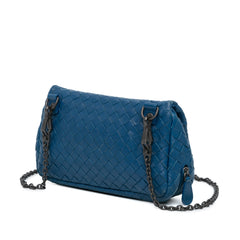 Intrecciato Chain Flap Crossbody