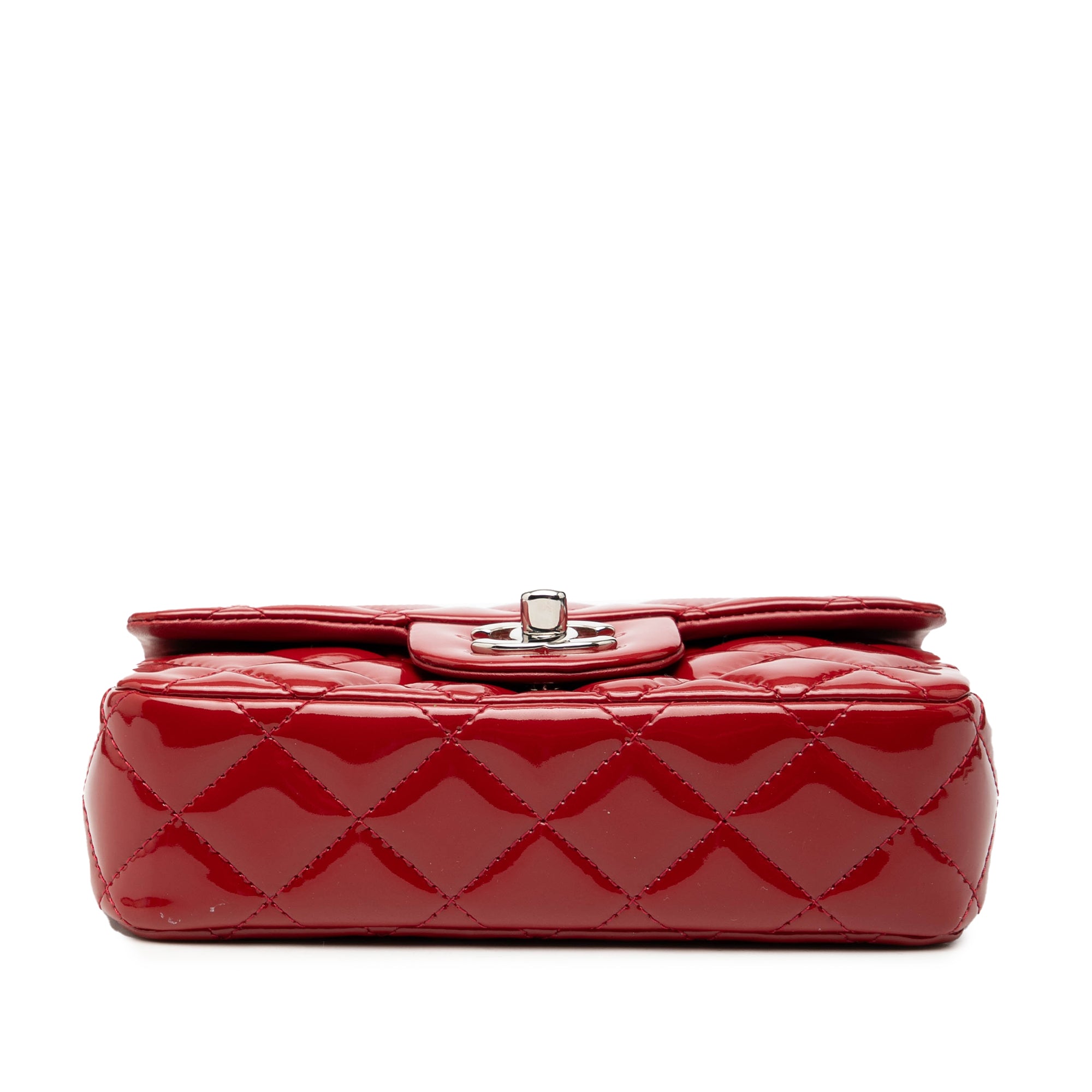 Extra Mini Rectangular Classic Patent Single Flap