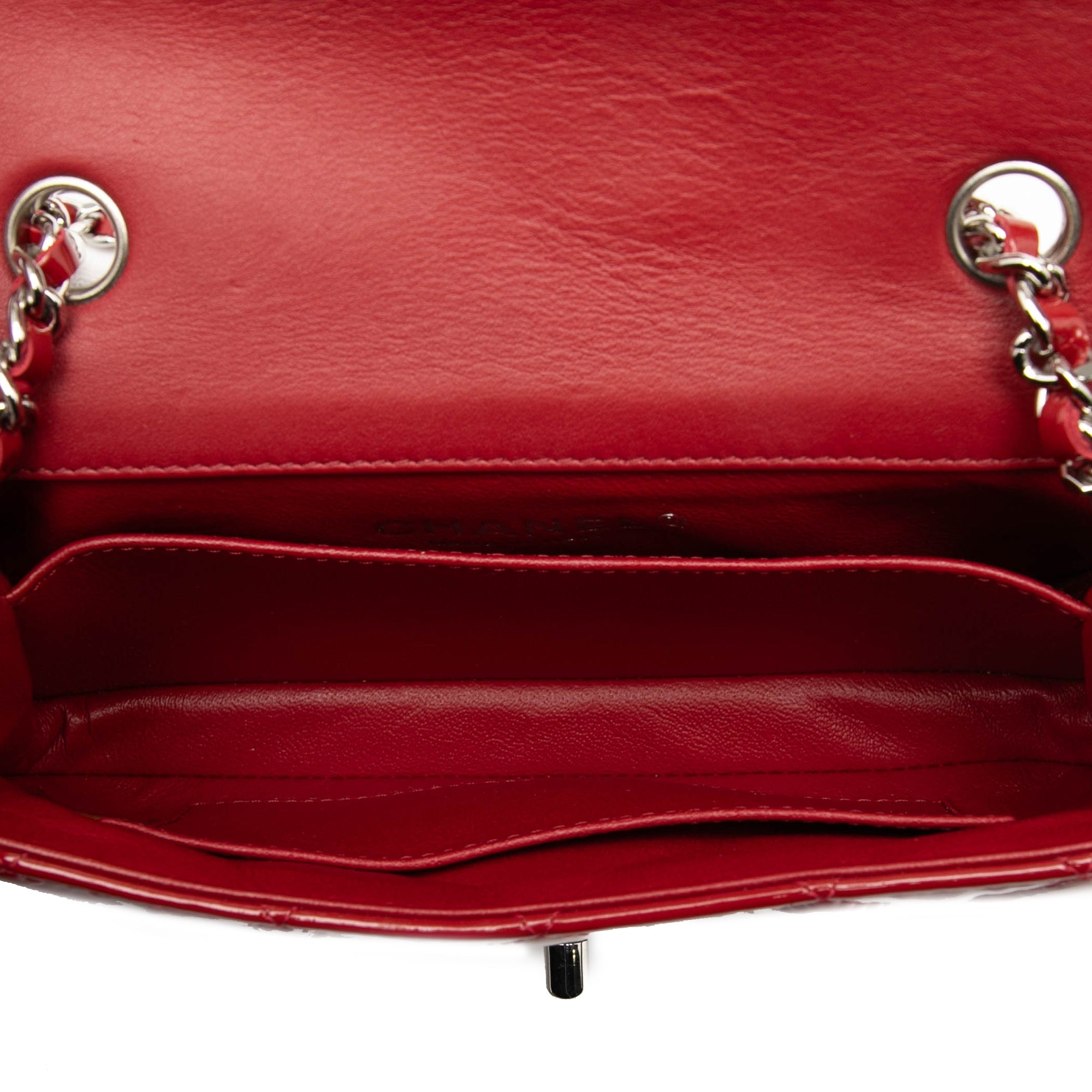 Extra Mini Rectangular Classic Patent Single Flap