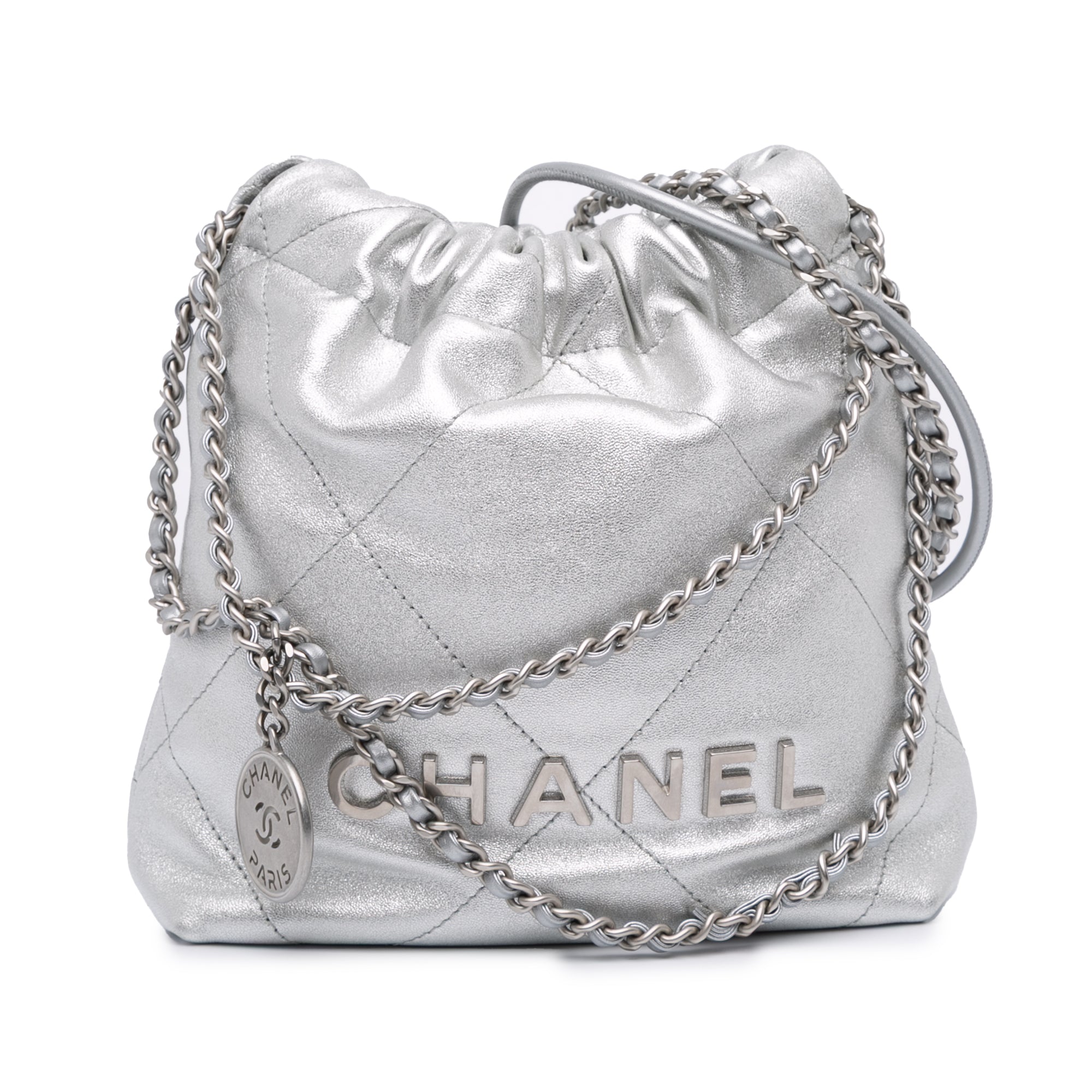 Mini Metallic Calfskin 22 Satchel